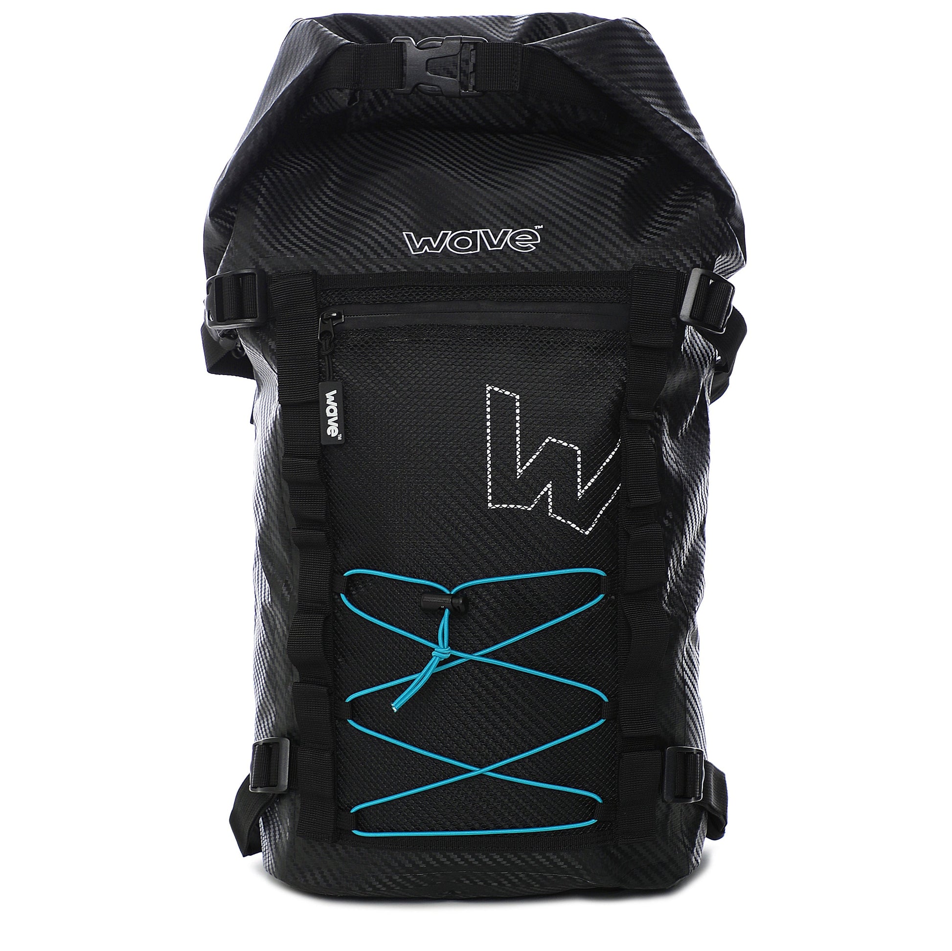 Waterproof Roll Top PVC Deck Bag | Black | 20L Bags & Cases Wave Sups