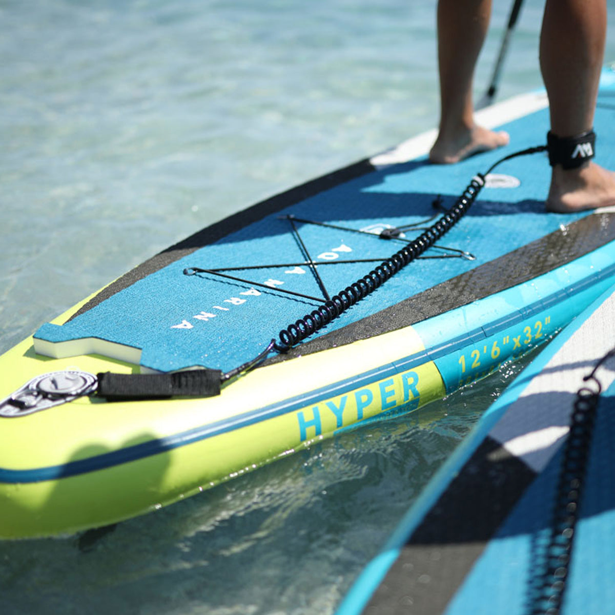 Aqua Marina Coiled Leash