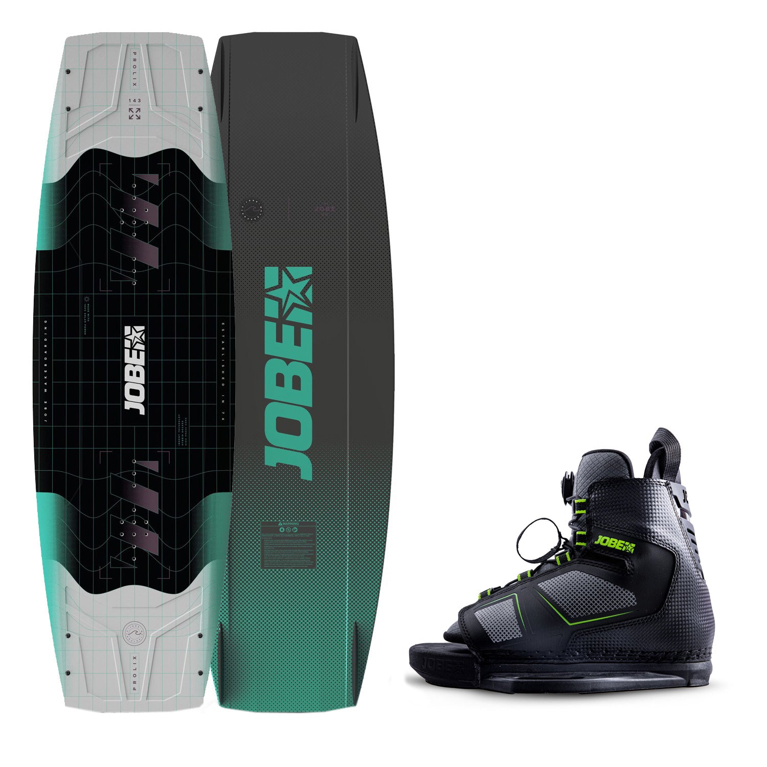 Jobe Prolix Wakeboard / Unit Bindings Package