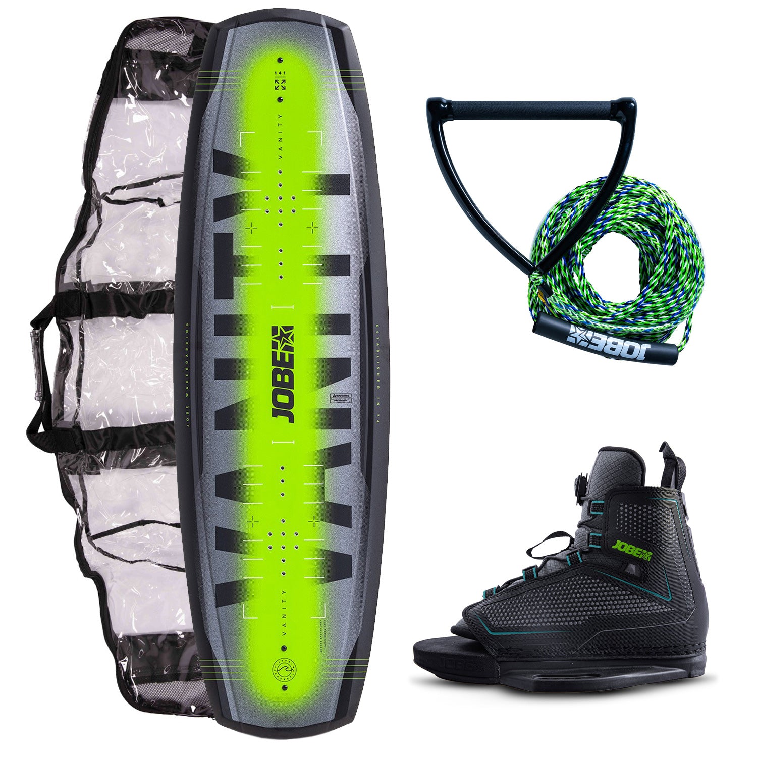 Jobe Vanity Wakeboard / Maze Bindings Package