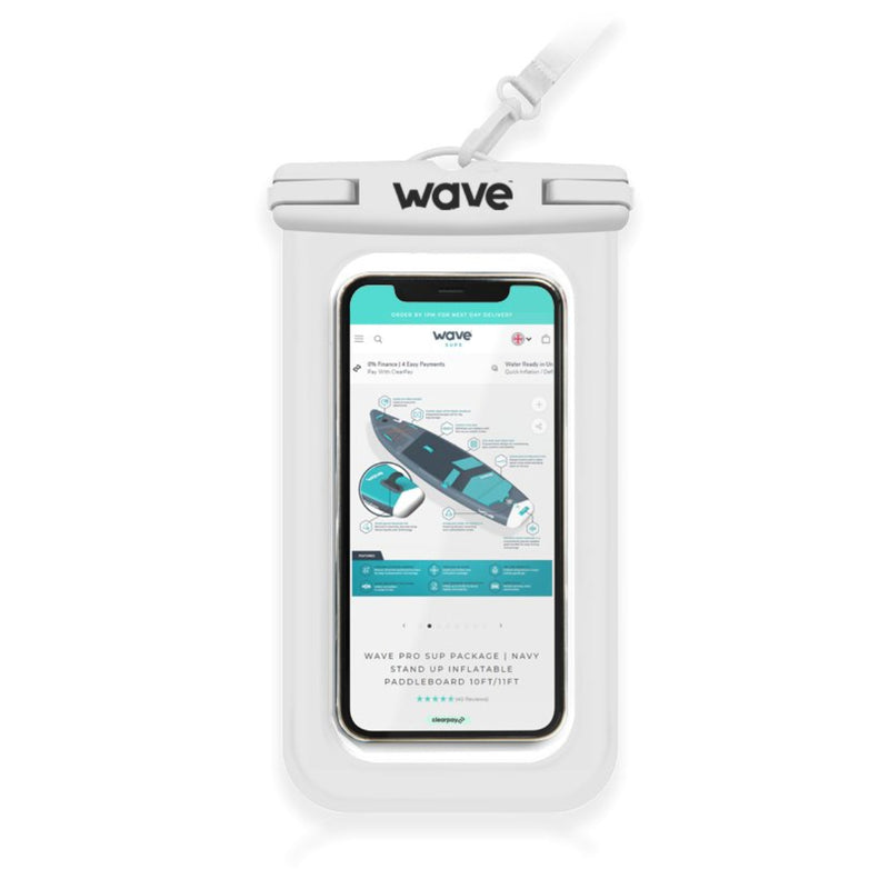 Waterproof Phone Cover Bags & Cases Wave Sups White