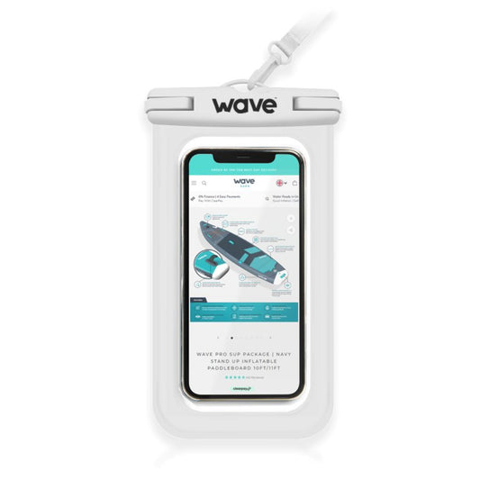 Waterproof Phone Cover Bags & Cases Wave Sups White