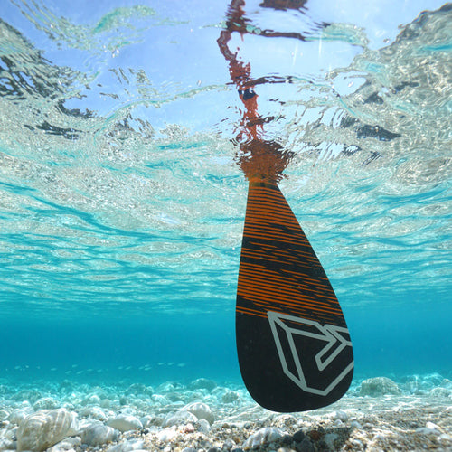 Paddle Télescopique Carbone X 2 Sections - Longueur Réglable 180-220 Cm, Poids 650g - Pour Kayak, Stand Up Paddle